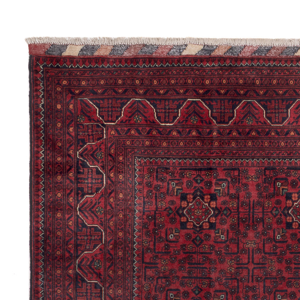 Afghan Rug - Kunduz - 290 x 199 cm - dark red