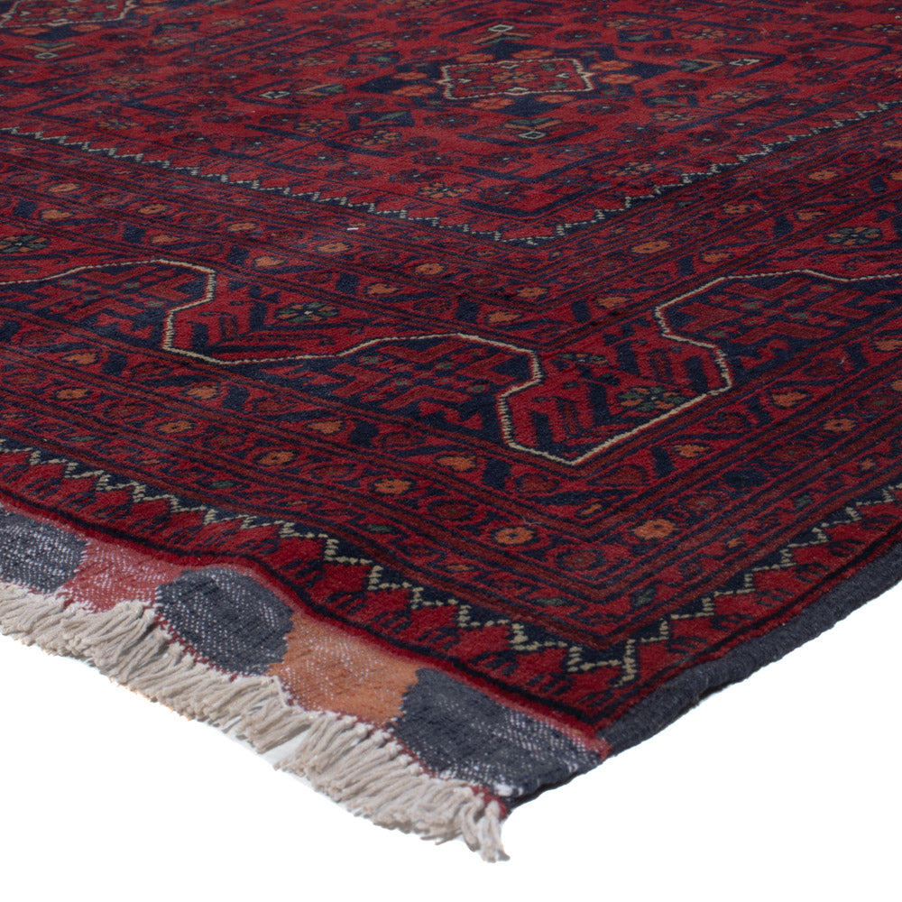 Afghan Rug - Kunduz - 290 x 199 cm - dark red