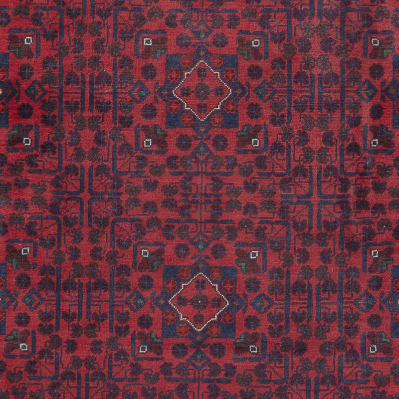 Afghan Teppich - Kunduz - 301 x 200 cm - dunkelrot