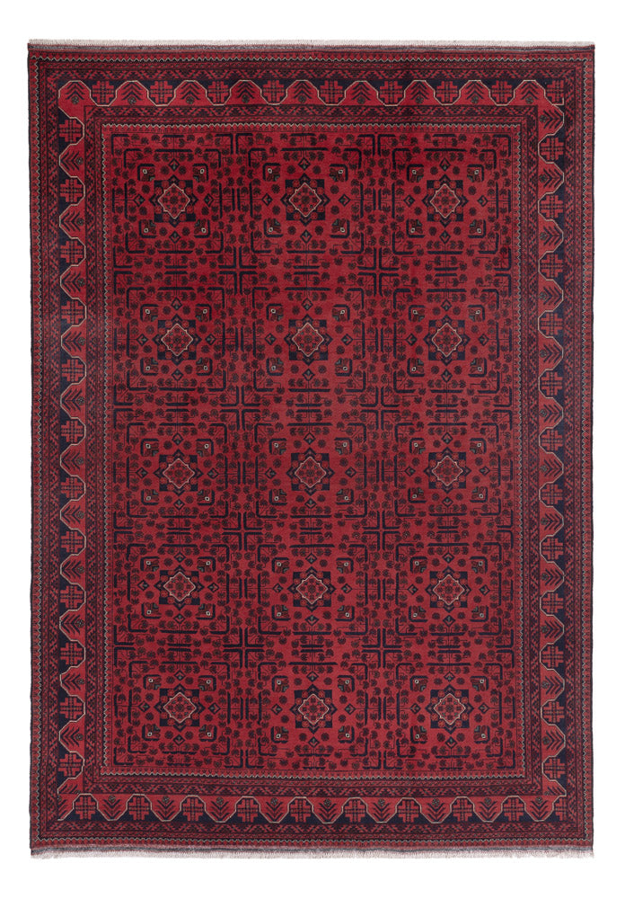 Afghan Rug - Kunduz - 292 x 203 cm - dark red