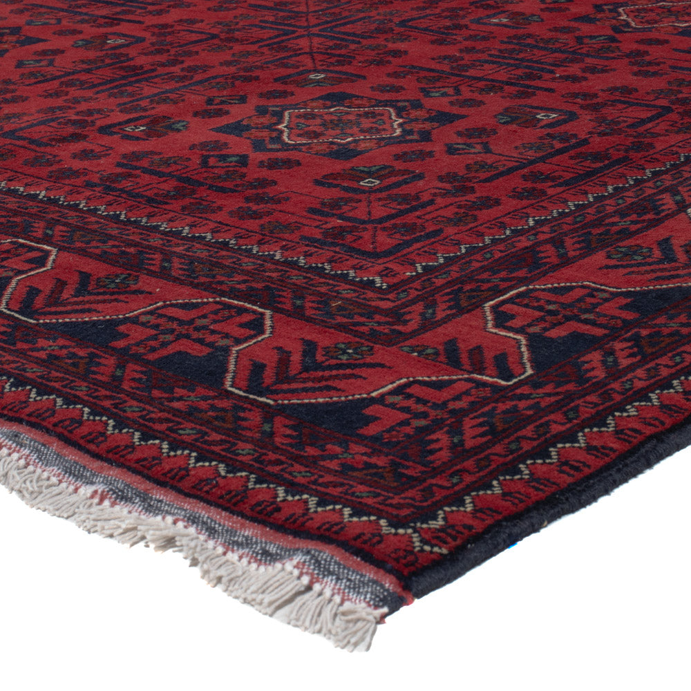 Afghan Rug - Kunduz - 292 x 203 cm - dark red