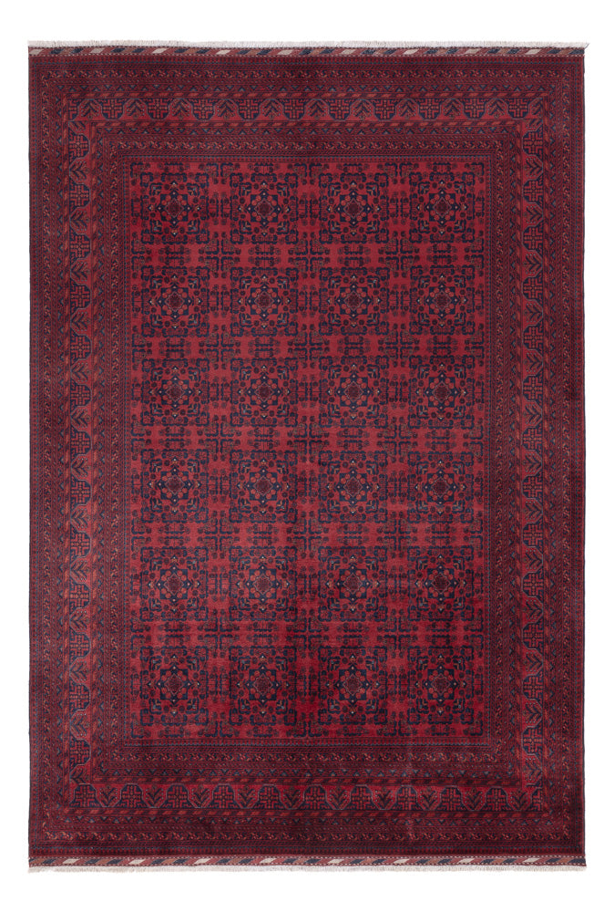 Afghan Rug - Royal - 290 x 201 cm - dark red
