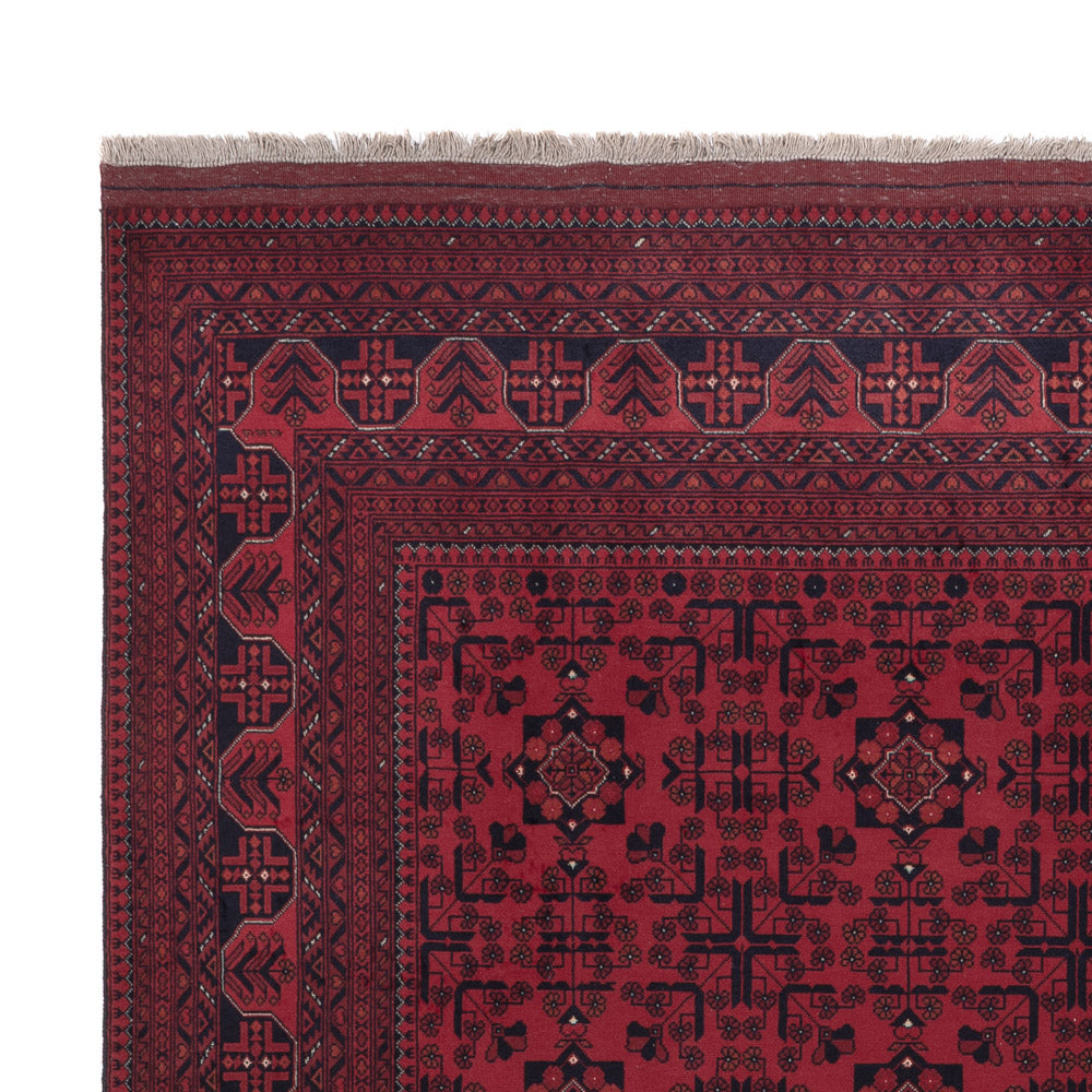 Afghan Rug - Royal - 288 x 202 cm - dark red