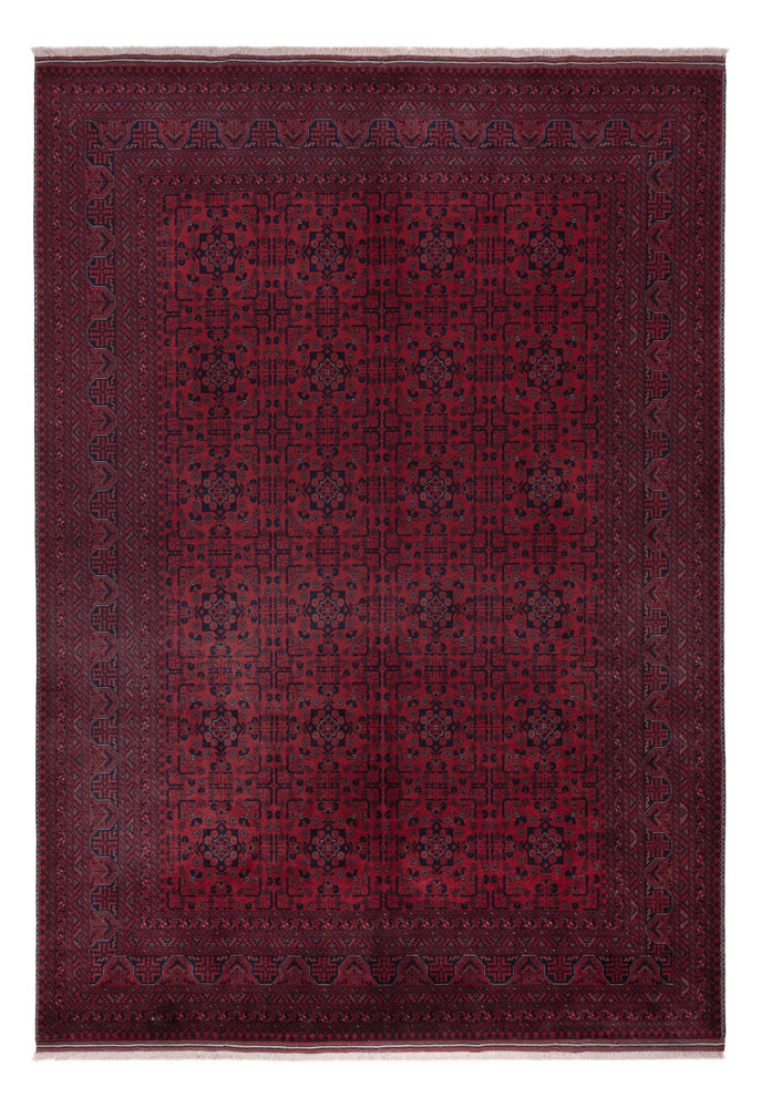 Afghan Rug - Royal - 289 x 198 cm - dark red