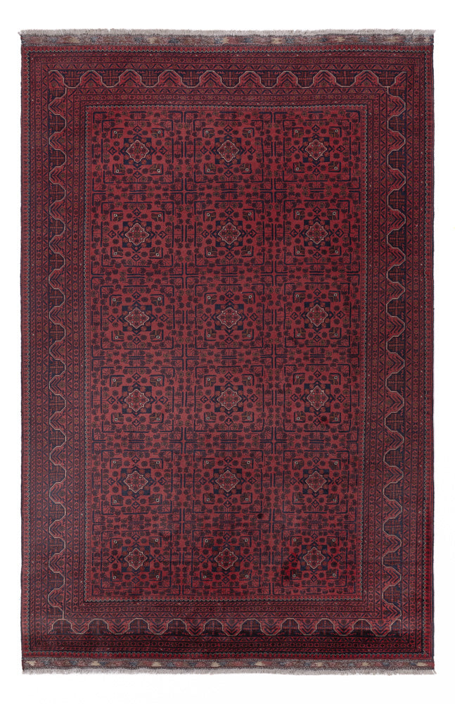 Afghan Rug - Kunduz - 304 x 200 cm - dark red