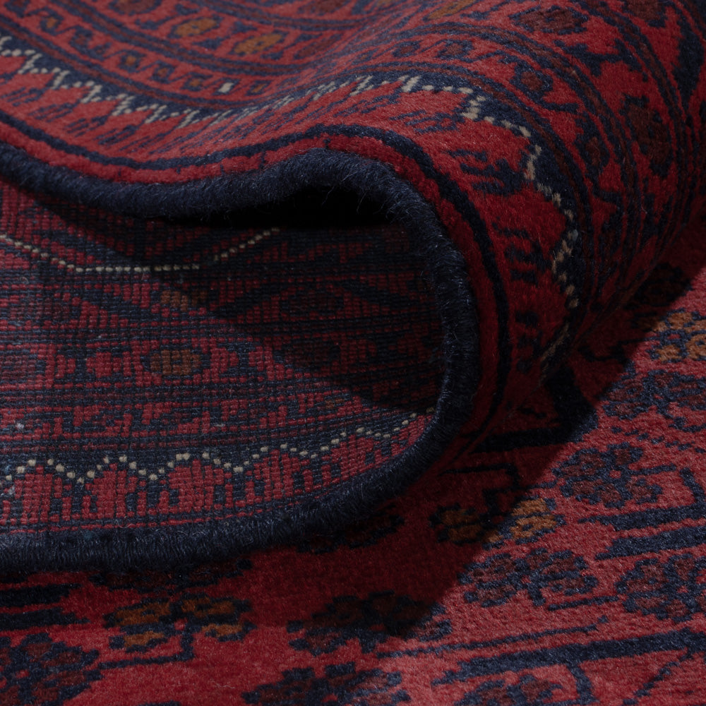 Afghan Rug - Kunduz - 304 x 200 cm - dark red