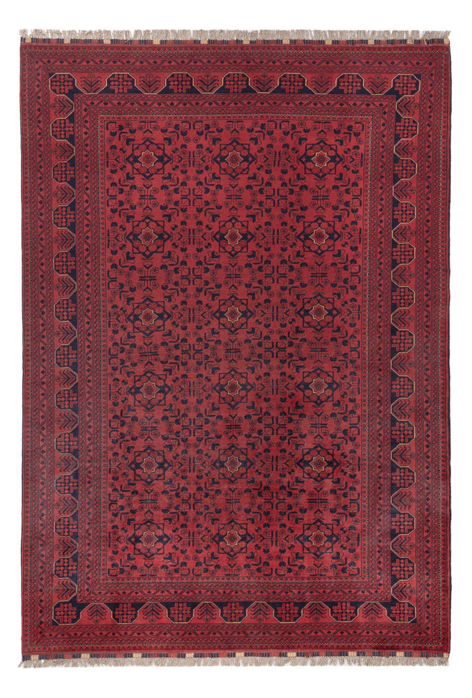 Afghan Rug - Kunduz - 288 x 198 cm - dark red