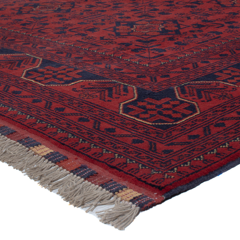 Afghan Rug - Kunduz - 288 x 198 cm - dark red