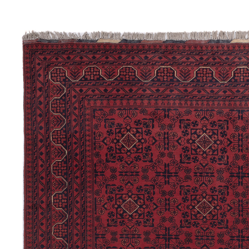 Afghan Rug - Kunduz - 306 x 200 cm - dark red