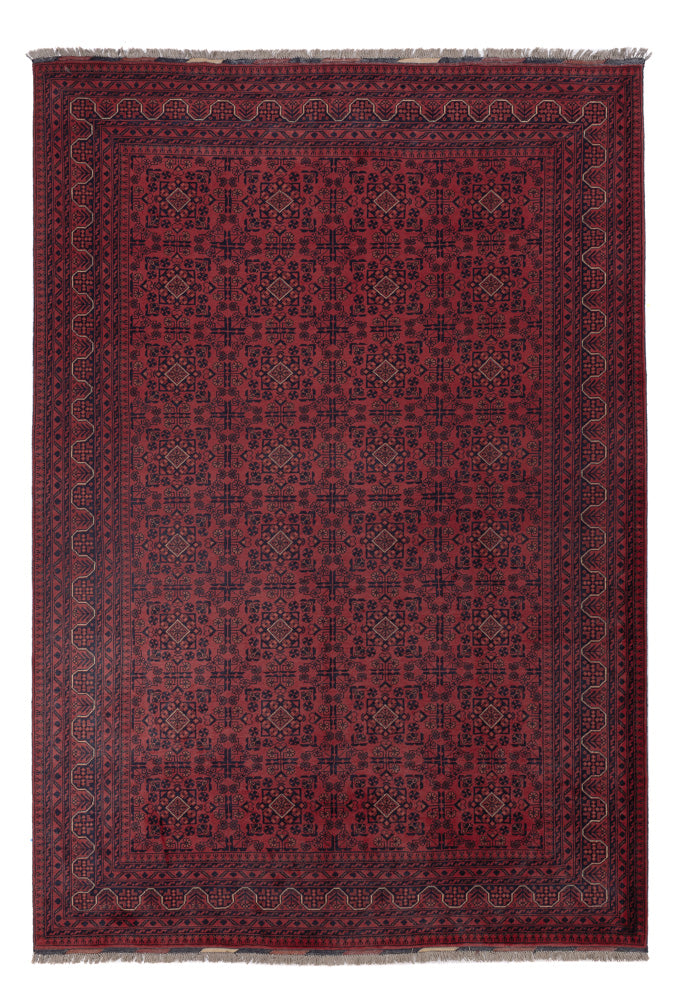 Afghan Rug - Kunduz - 297 x 208 cm - dark red
