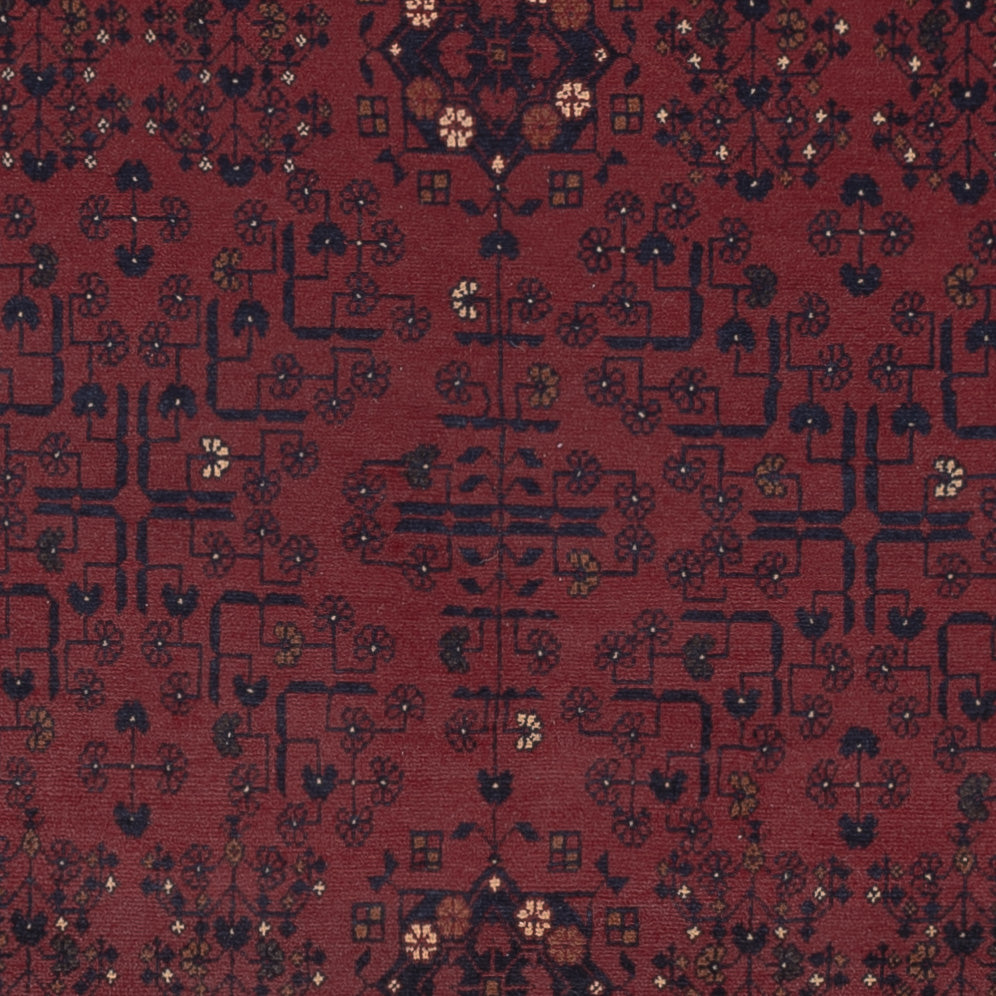 Afghan Rug - Kunduz - 287 x 194 cm - dark red