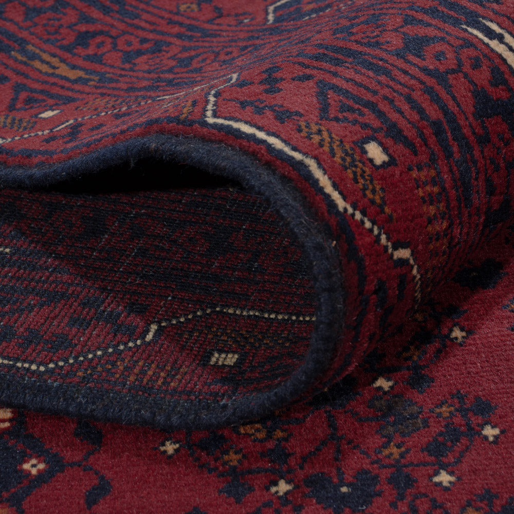 Afghan Rug - Kunduz - 287 x 194 cm - dark red