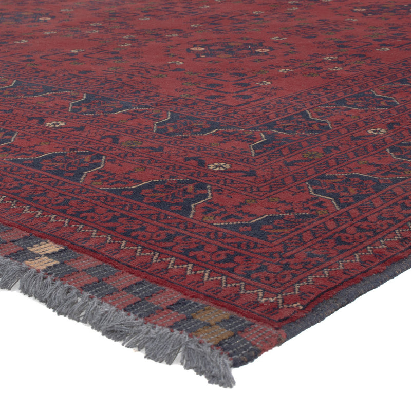 Afghan Rug - Kunduz - 300 x 204 cm - dark red