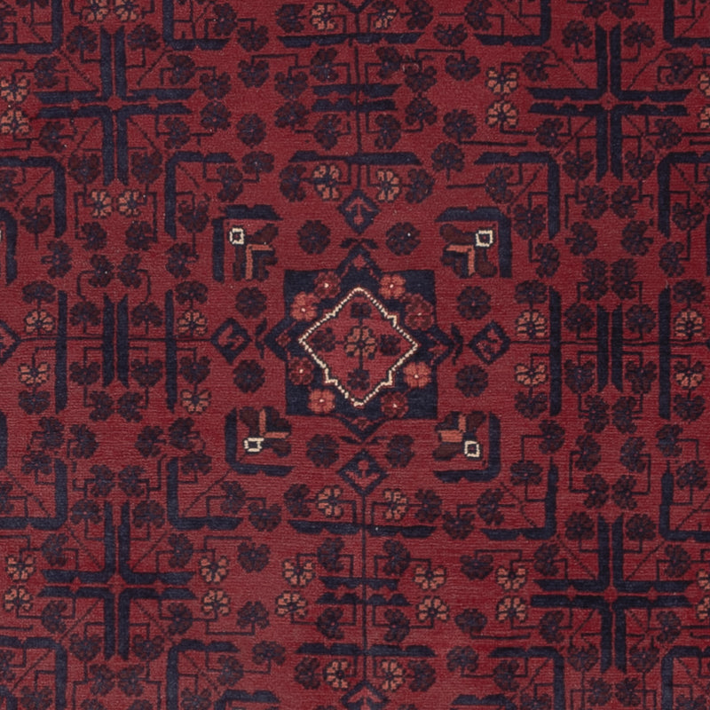 Afghan Rug - Kunduz - 290 x 195 cm - dark red