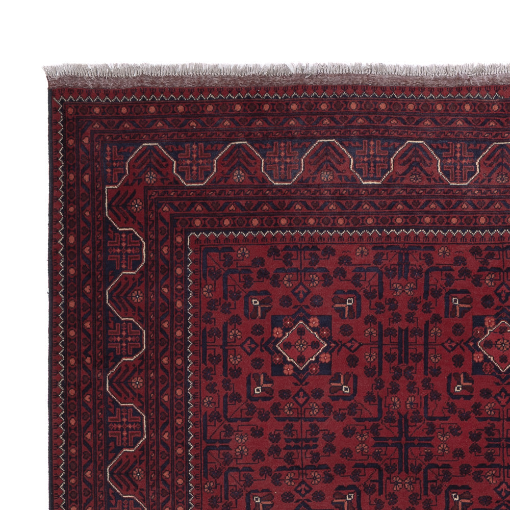 Afghan Rug - Kunduz - 290 x 195 cm - dark red