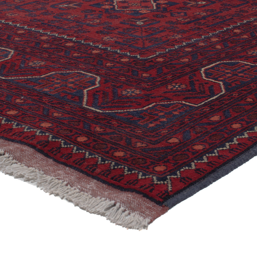 Afghan Rug - Kunduz - 290 x 195 cm - dark red