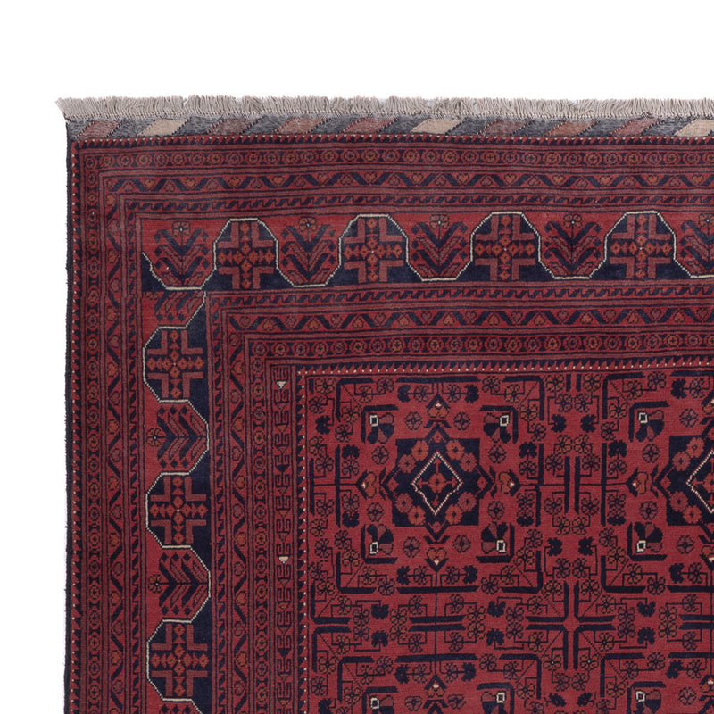 Afghan Rug - Kunduz - 289 x 195 cm - dark red