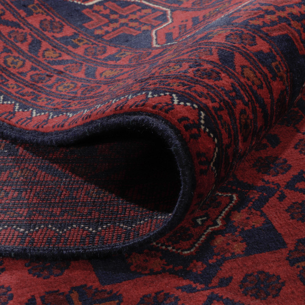 Afghan Rug - Kunduz - 292 x 198 cm - dark red