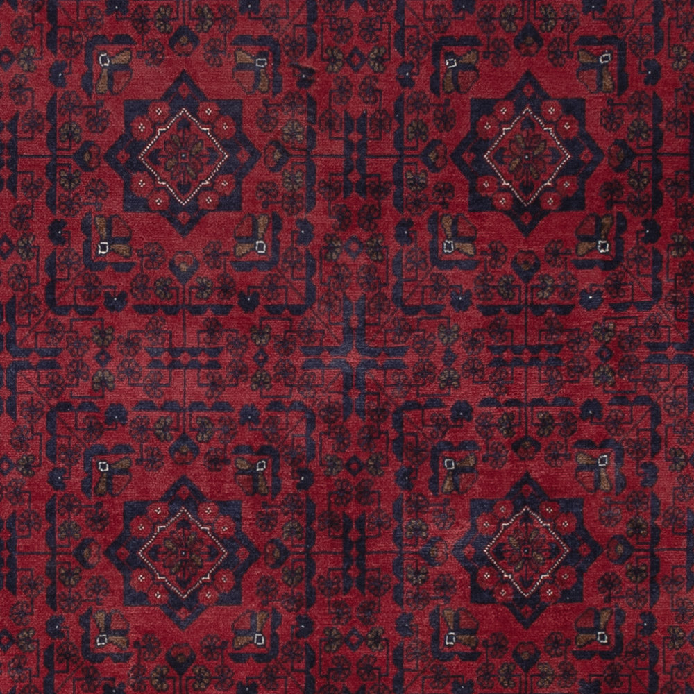 Afghan Rug - Royal - 286 x 202 cm - dark red