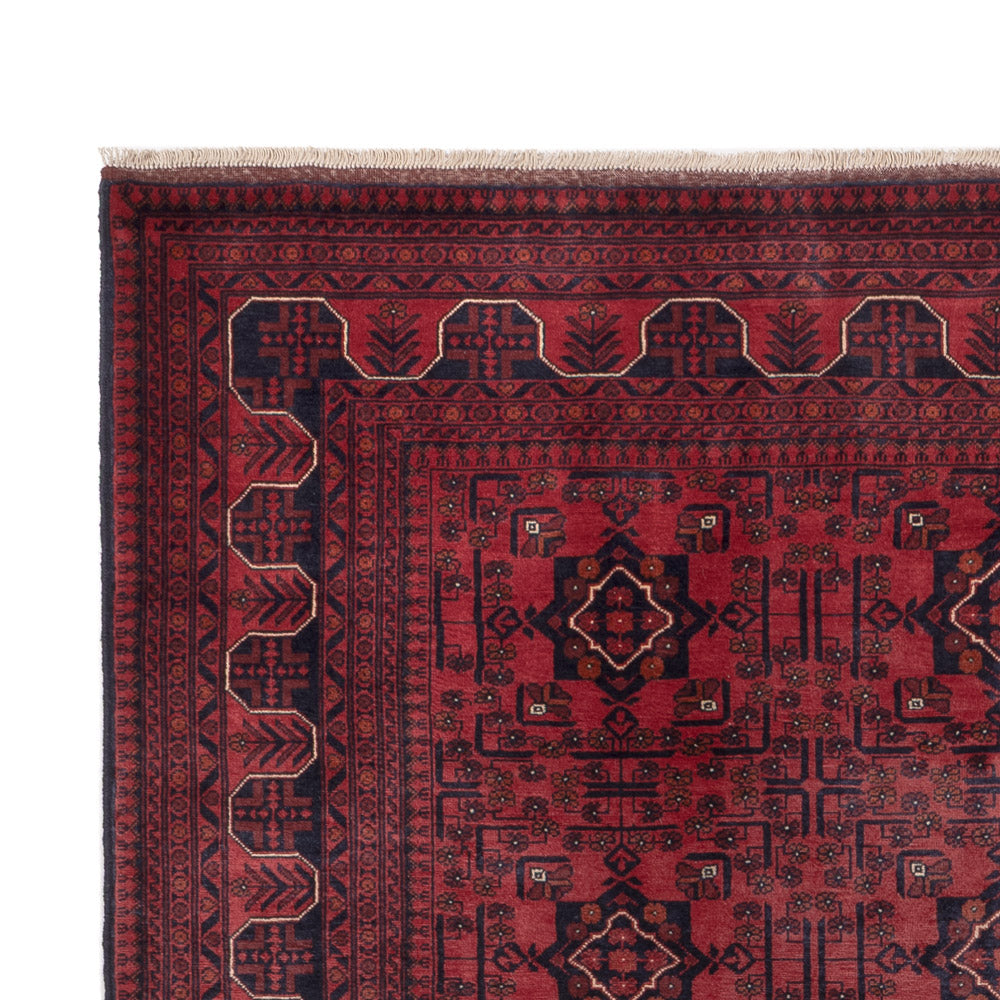 Afghan Teppich - Kunduz - 297 x 194 cm - dunkelrot