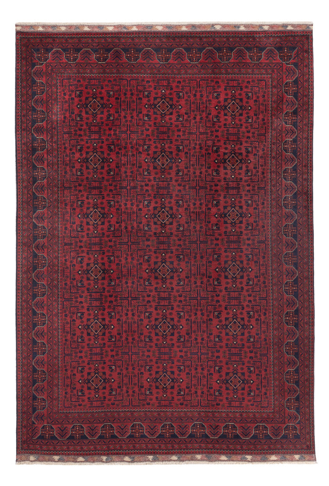 Afghan Rug - Kunduz - 290 x 195 cm - dark red