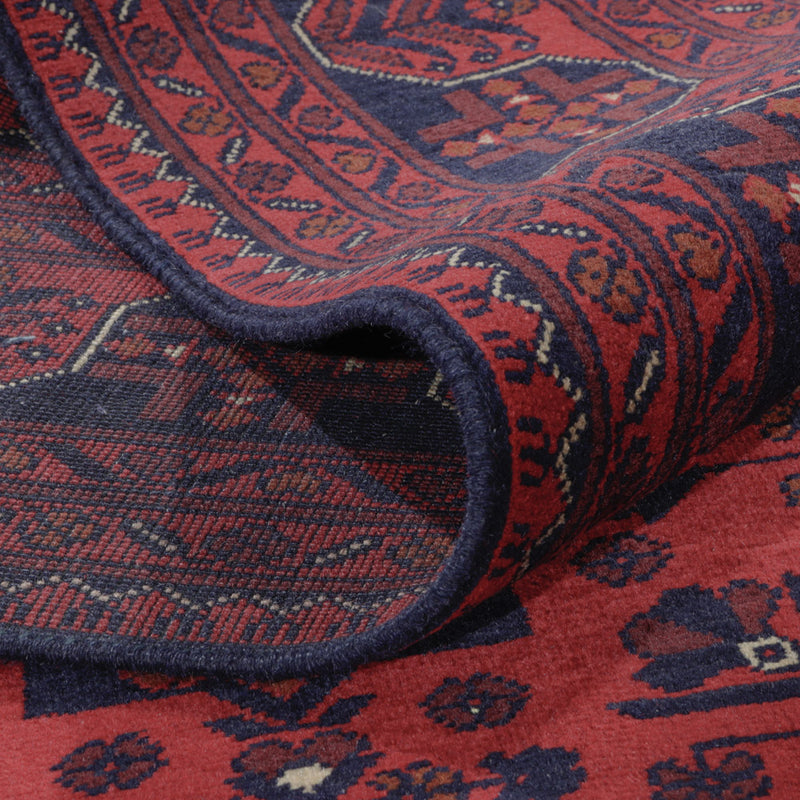 Afghan Rug - Kunduz - 290 x 195 cm - dark red