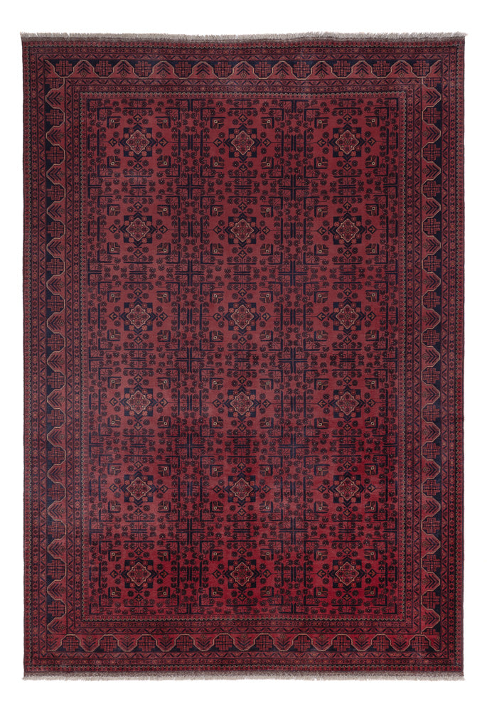 Afghan Rug - Kunduz - 295 x 200 cm - dark red