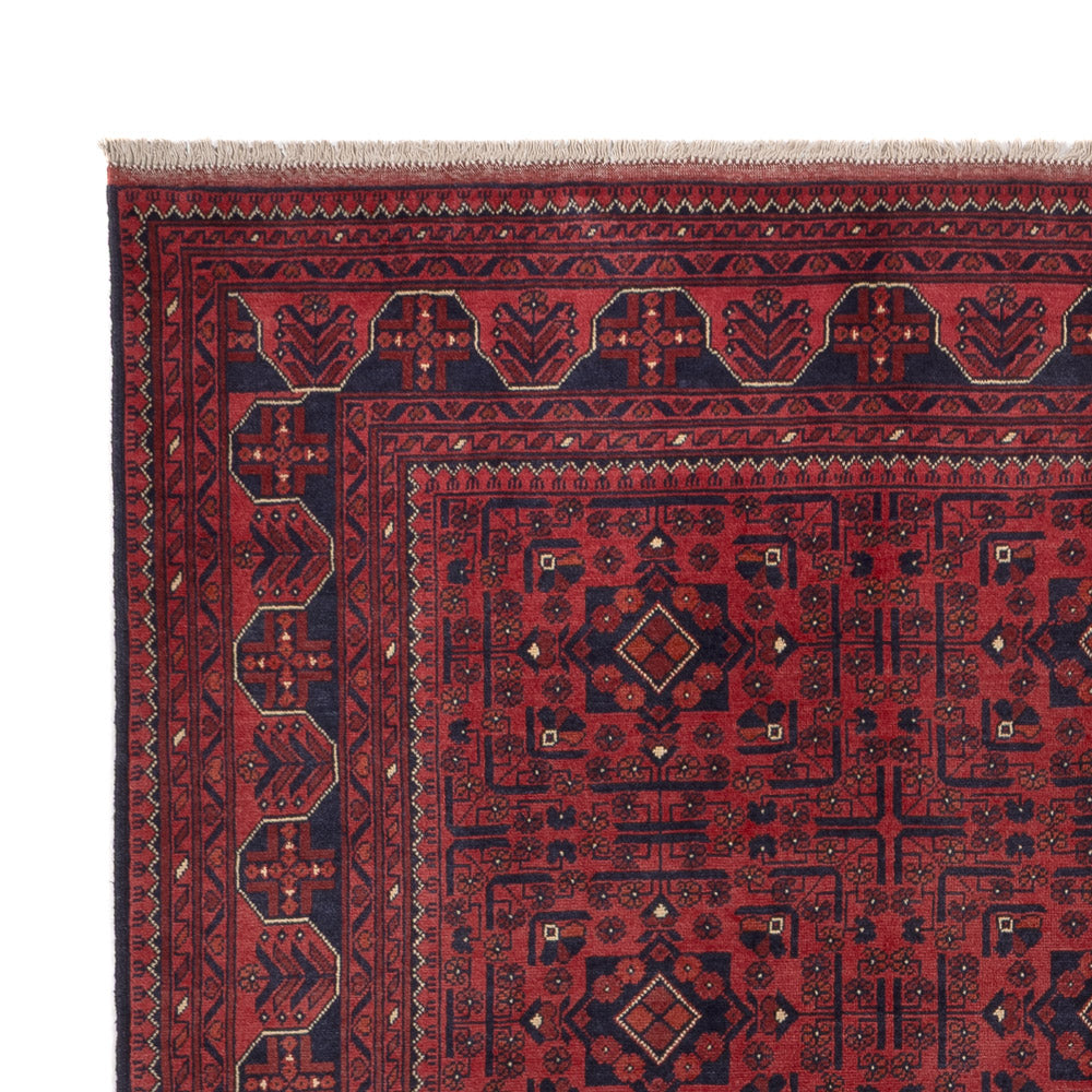 Afghan Rug - Kunduz - 290 x 196 cm - dark red