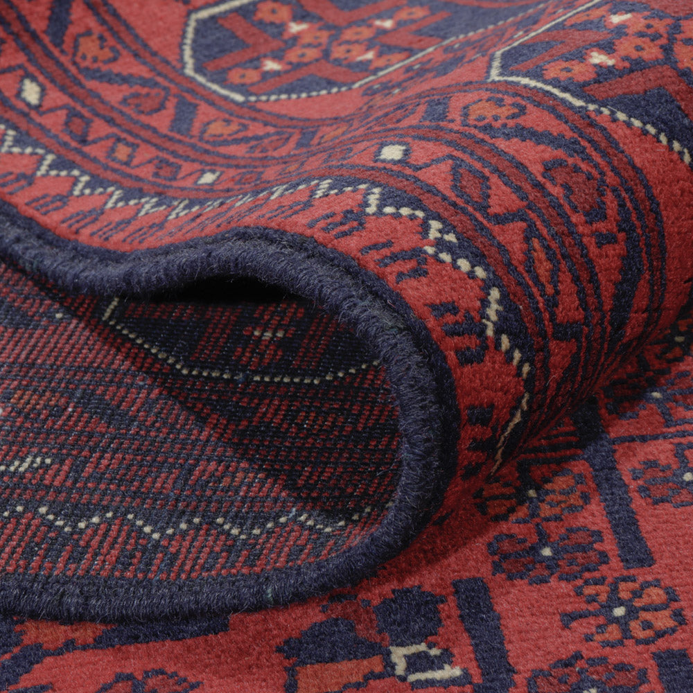 Afghan Rug - Kunduz - 290 x 196 cm - dark red