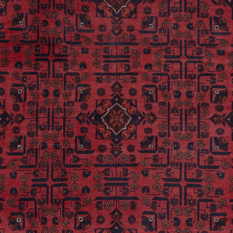 Afghan Teppich - Kunduz - 294 x 197 cm - dunkelrot