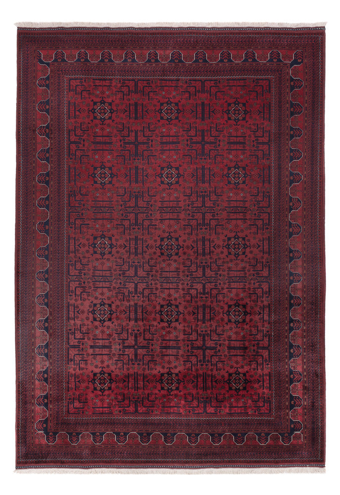 Afghan Rug - Royal - 288 x 198 cm - dark red
