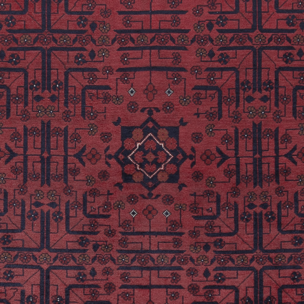Afghan Rug - Royal - 288 x 198 cm - dark red