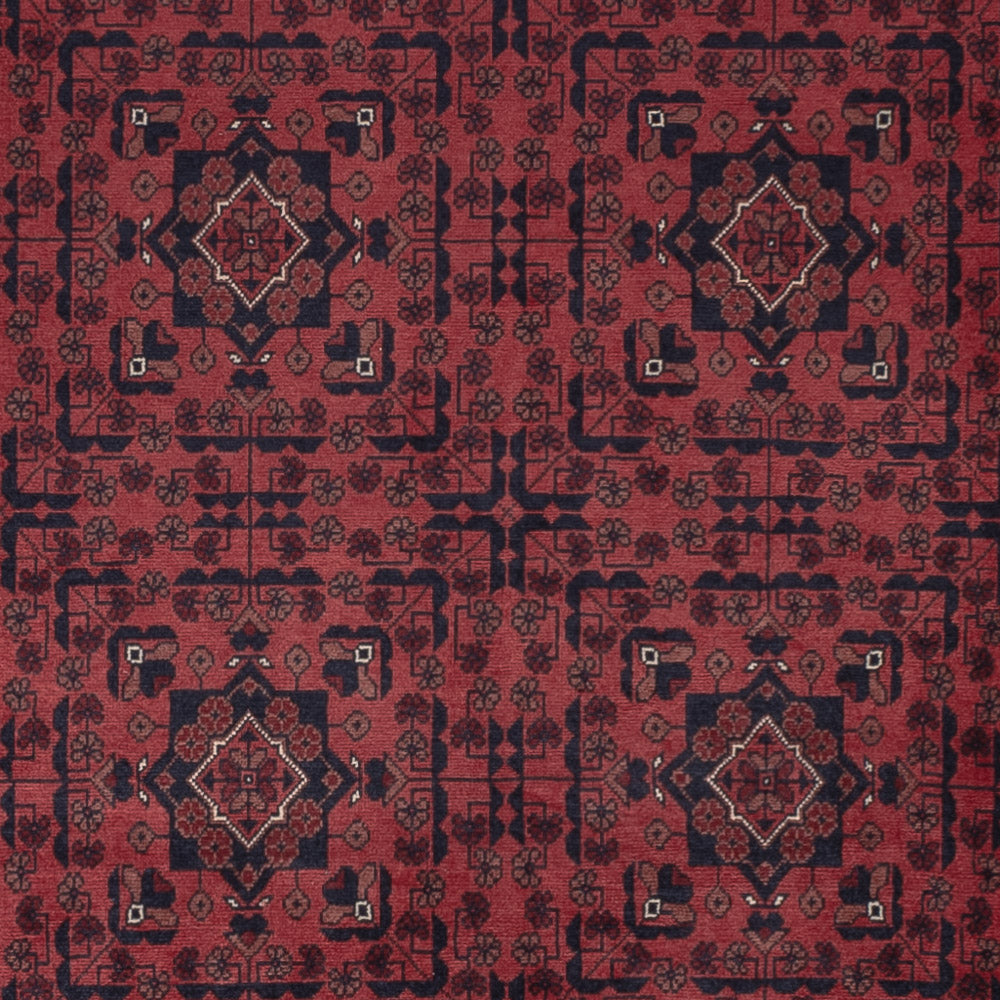 Afghan Rug - Royal - 294 x 199 cm - dark red