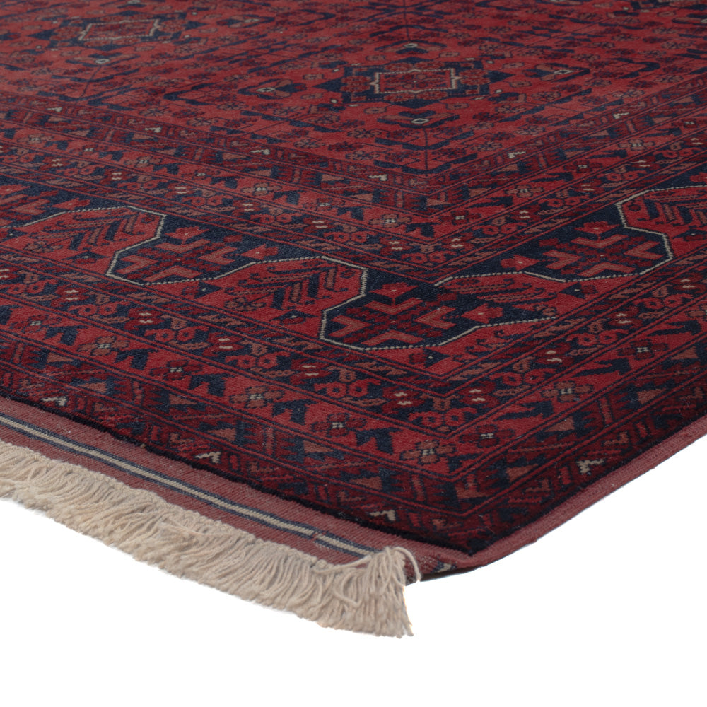 Afghan Rug - Royal - 294 x 199 cm - dark red