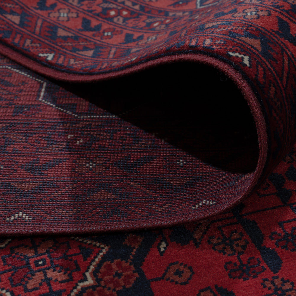 Afghan Rug - Royal - 294 x 199 cm - dark red