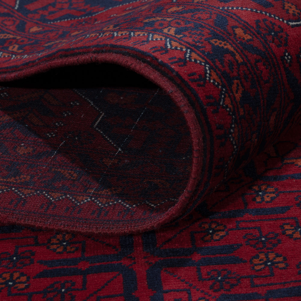 Afghan Rug - Royal - 281 x 199 cm - dark red