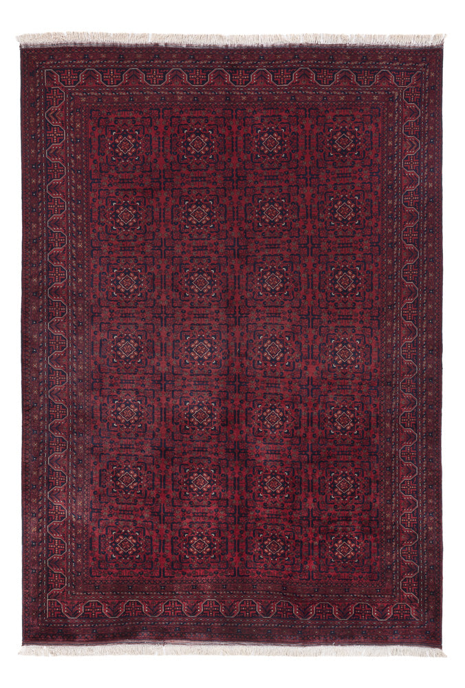 Afghan Rug - Royal - 283 x 196 cm - dark red