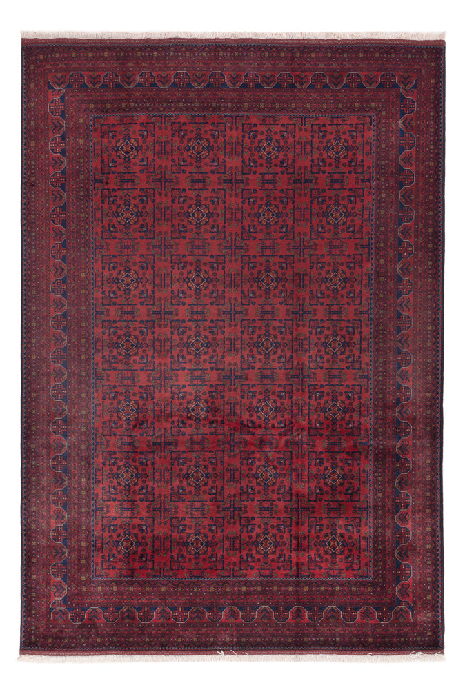 Afghan Rug - Royal - 294 x 197 cm - dark red