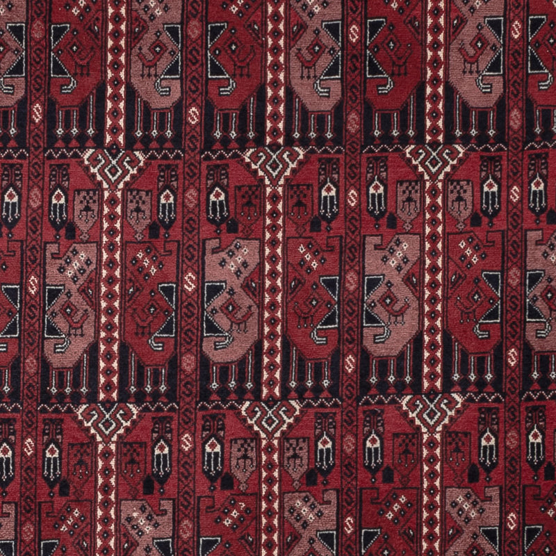 Afghan Rug - Royal - 294 x 199 cm - dark red