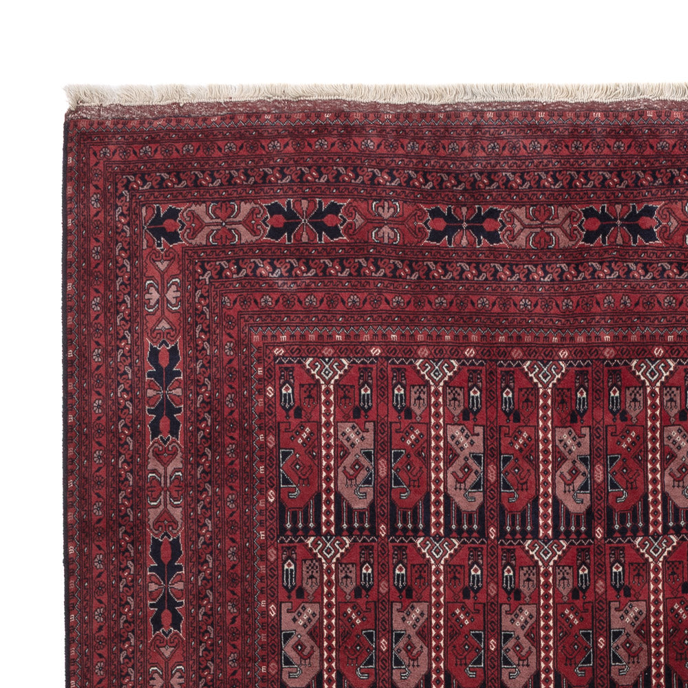 Afghan Rug - Royal - 294 x 199 cm - dark red