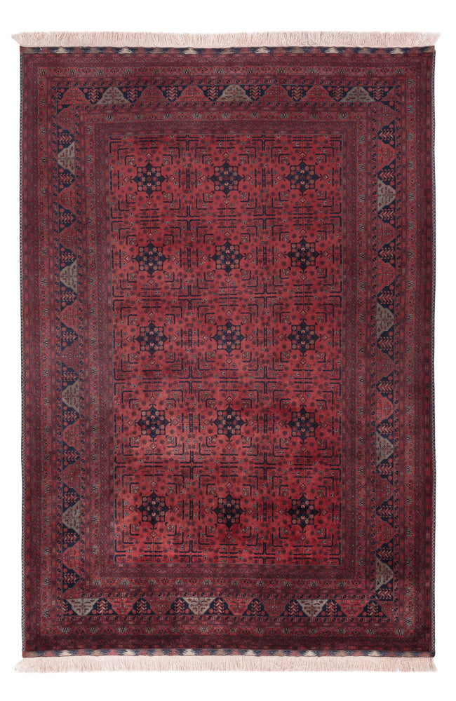 Afghan Rug - Royal - 299 x 198 cm - dark red