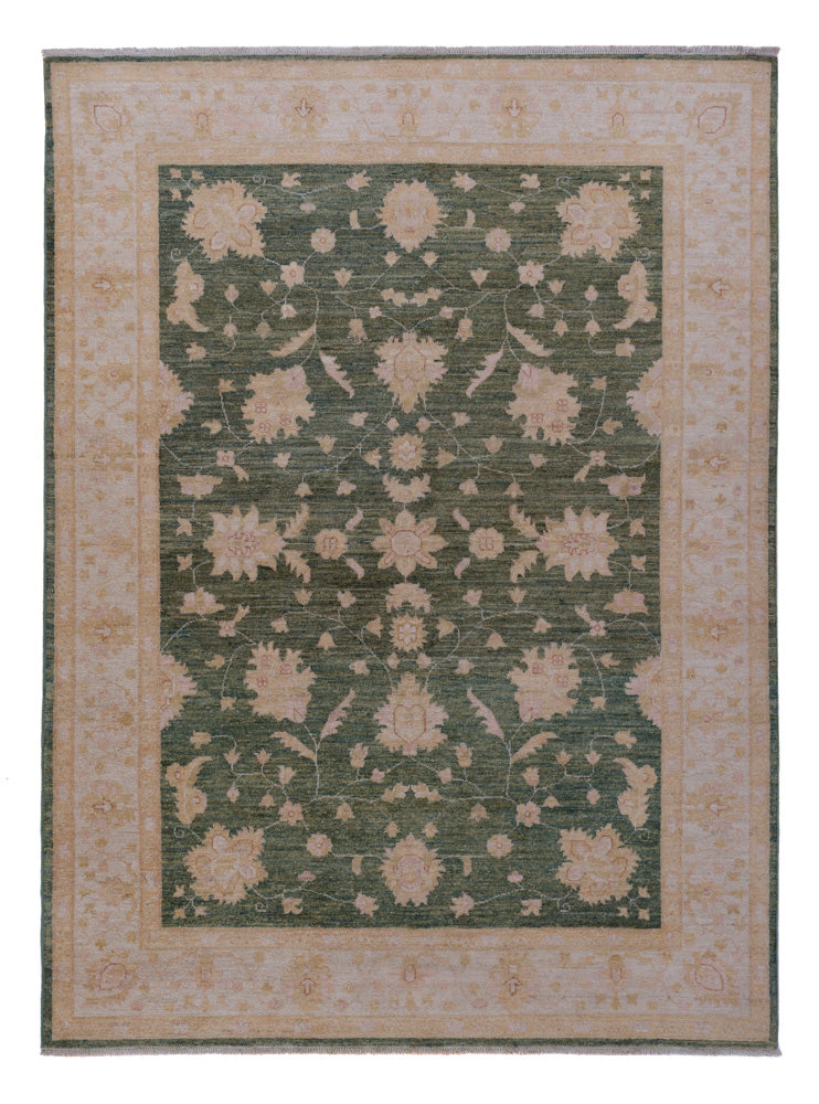 Ziegler Teppich - 232 x 169 cm - grün