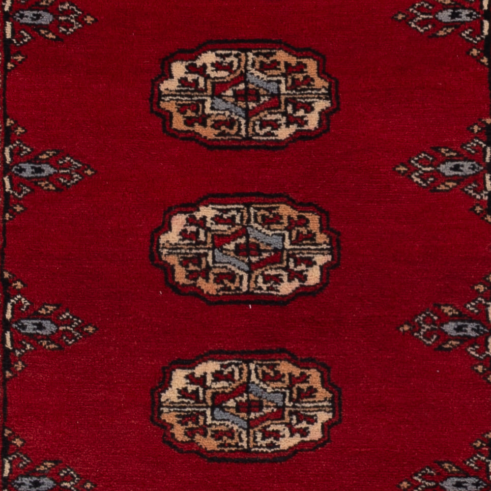Runner Pakistani Rug - 197 x 78 cm - red