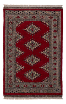 Pakistani Rug - 148 x 93 cm - red