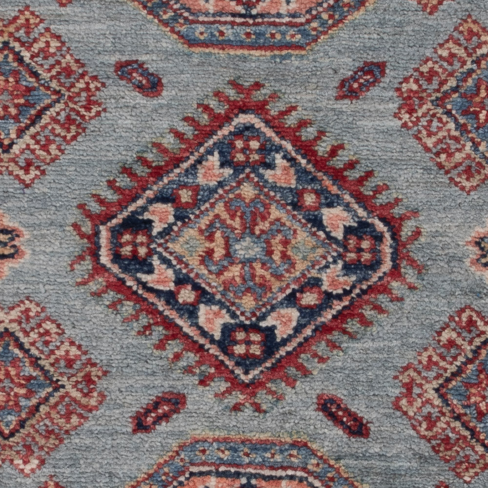 Ziegler Teppich - Kazak - 128 x 77 cm - hellblau