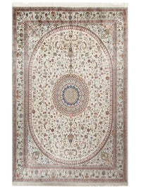 Silk Rug - Chinese Silk - 366 x 277 cm - beige