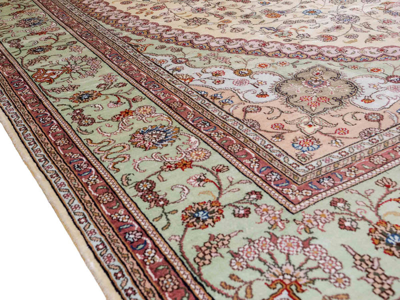 Silk Rug - Chinese Silk - 366 x 277 cm - beige