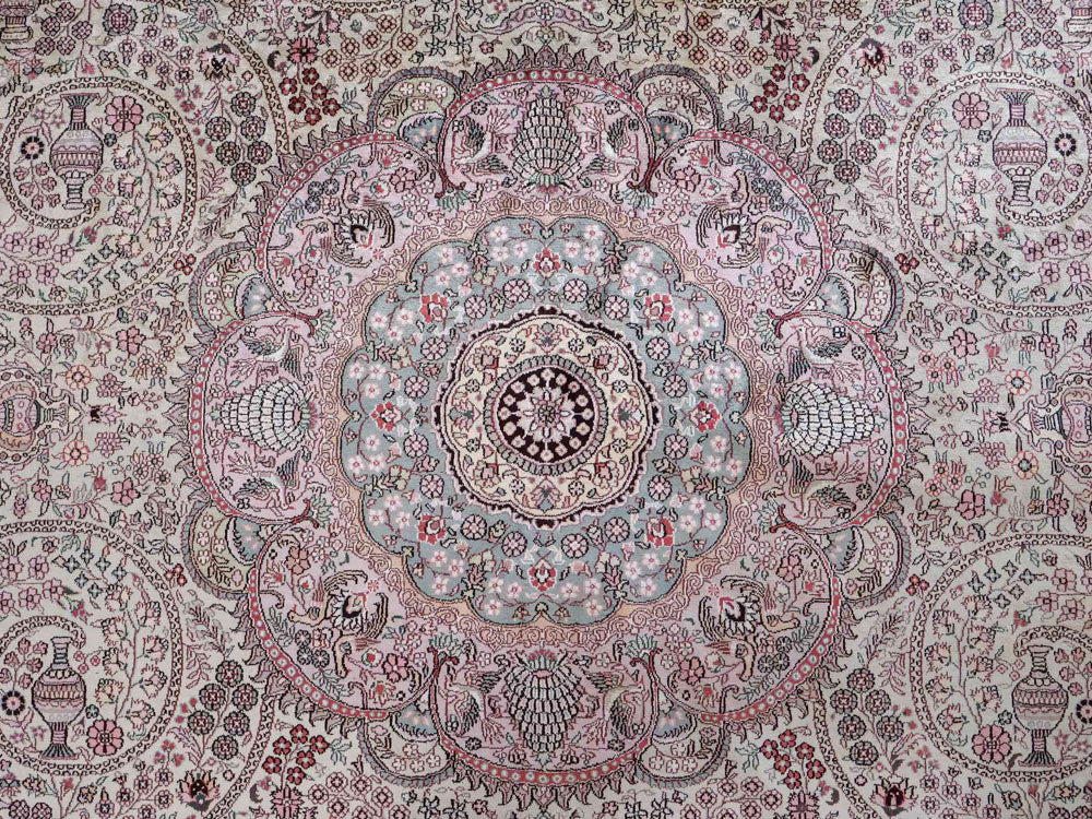 Chinese Silk Rug 300x300cm - Oriental Rug