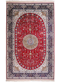 Chinese Silk Rug 246x152cm - Oriental Rug – product image