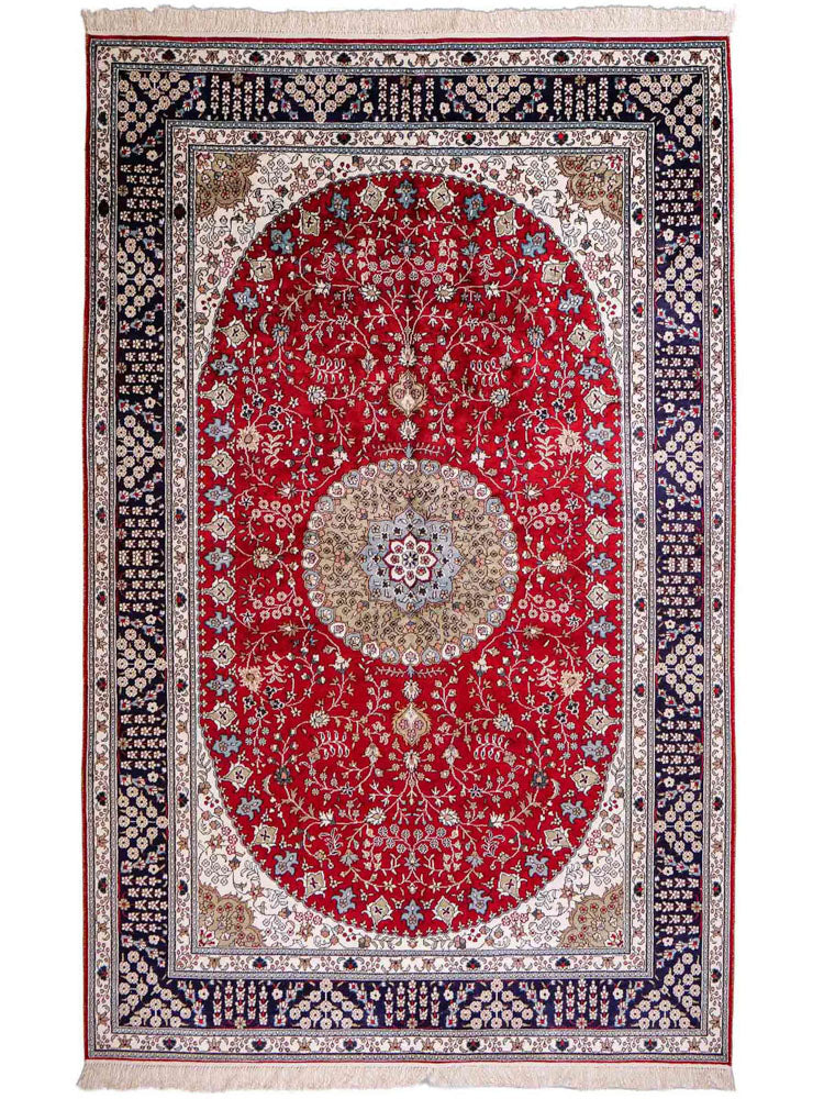 Chinese Silk Rug 246x152cm - Oriental Rug